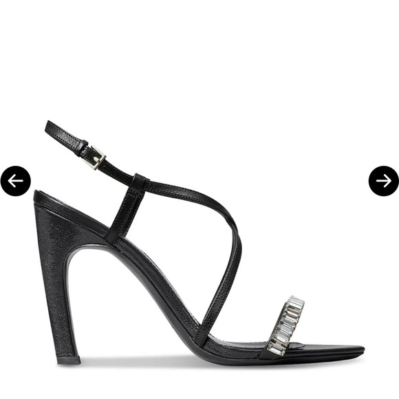 Tory Burch Crystal-Embellished Black High Heel Sandals | Size 7 | NWT + Dust Bag - Picture 9 of 10